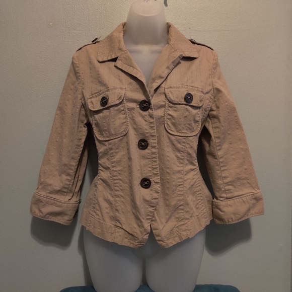 Talbot's Stretch Tan Colored Jacket - Picture 1 of 7